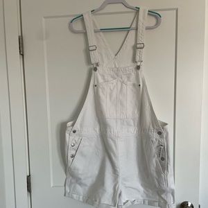 White short overalls